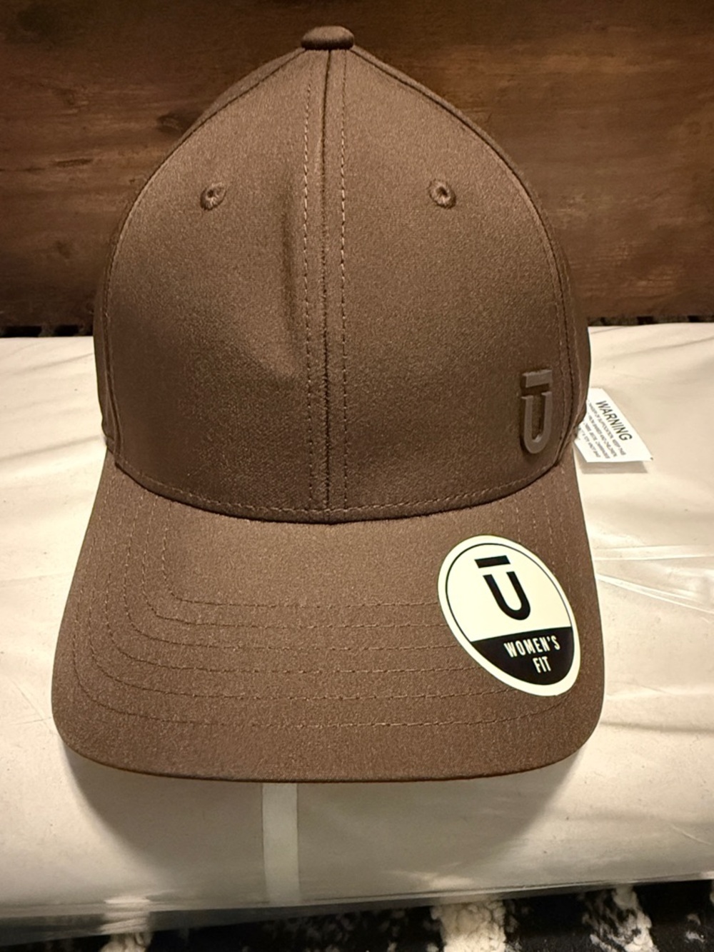 Women's Brown Hat with Logo - Women's Fit